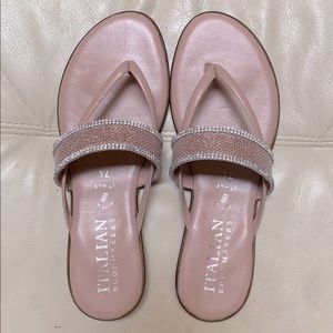 Beautiful pink leather sandals